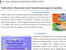 Tablet Screenshot of naleving-taalrechten-in-roemenie.hungarian-human-rights.eu